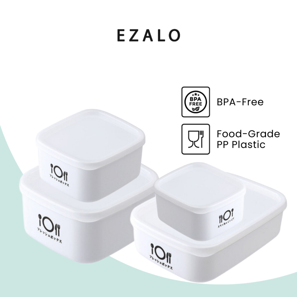 PP Plastic Storage Box Kitchen Food Container With Lid (700ml) | Shopee ...