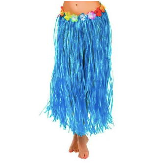 Premium Quality 4 PCs Hawaiian Fancy Dress Hula Long Skirt Grass Skirt  Colourful Dress Set Hawaiian Garlands Bracelet | Shopee Malaysia