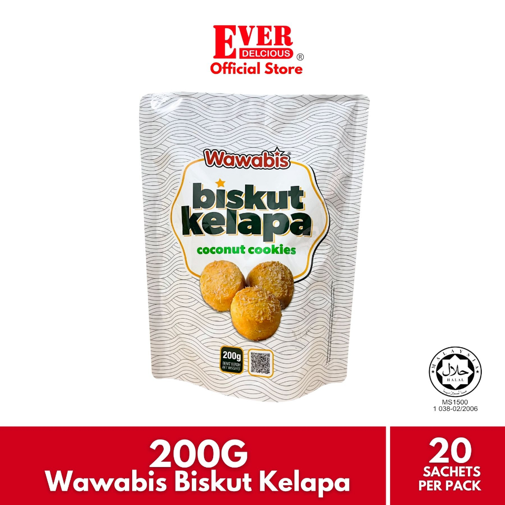 Ever Delicious Wawabis Coconut Cookies (200g/1 x 20's) | Shopee Malaysia