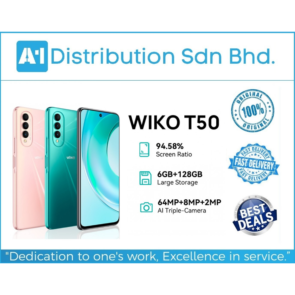 Wiko T50 Smartphone [6GB +128GB] (100% Original Wiko Malaysia) | Shopee ...