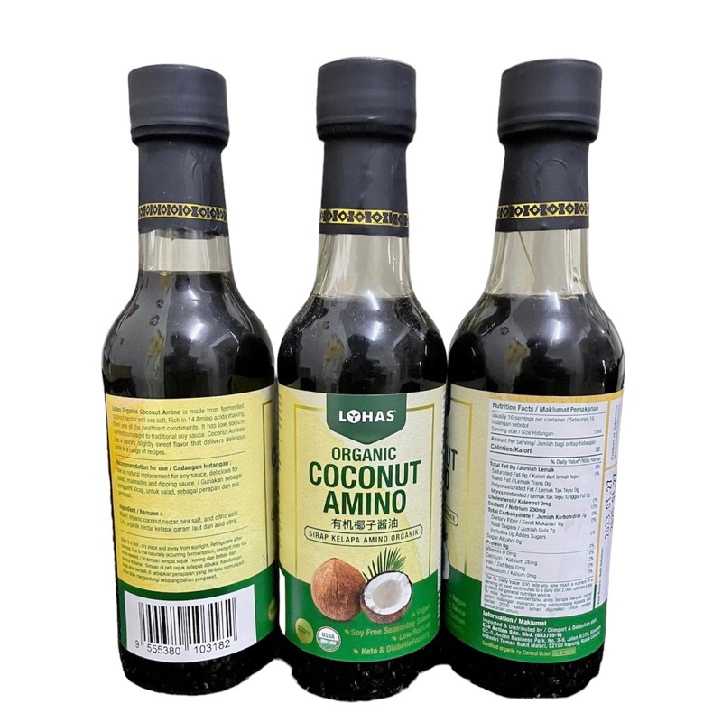 Lohas Organic Coconut Amino 250ml 有机椰子酱油 | Shopee Malaysia