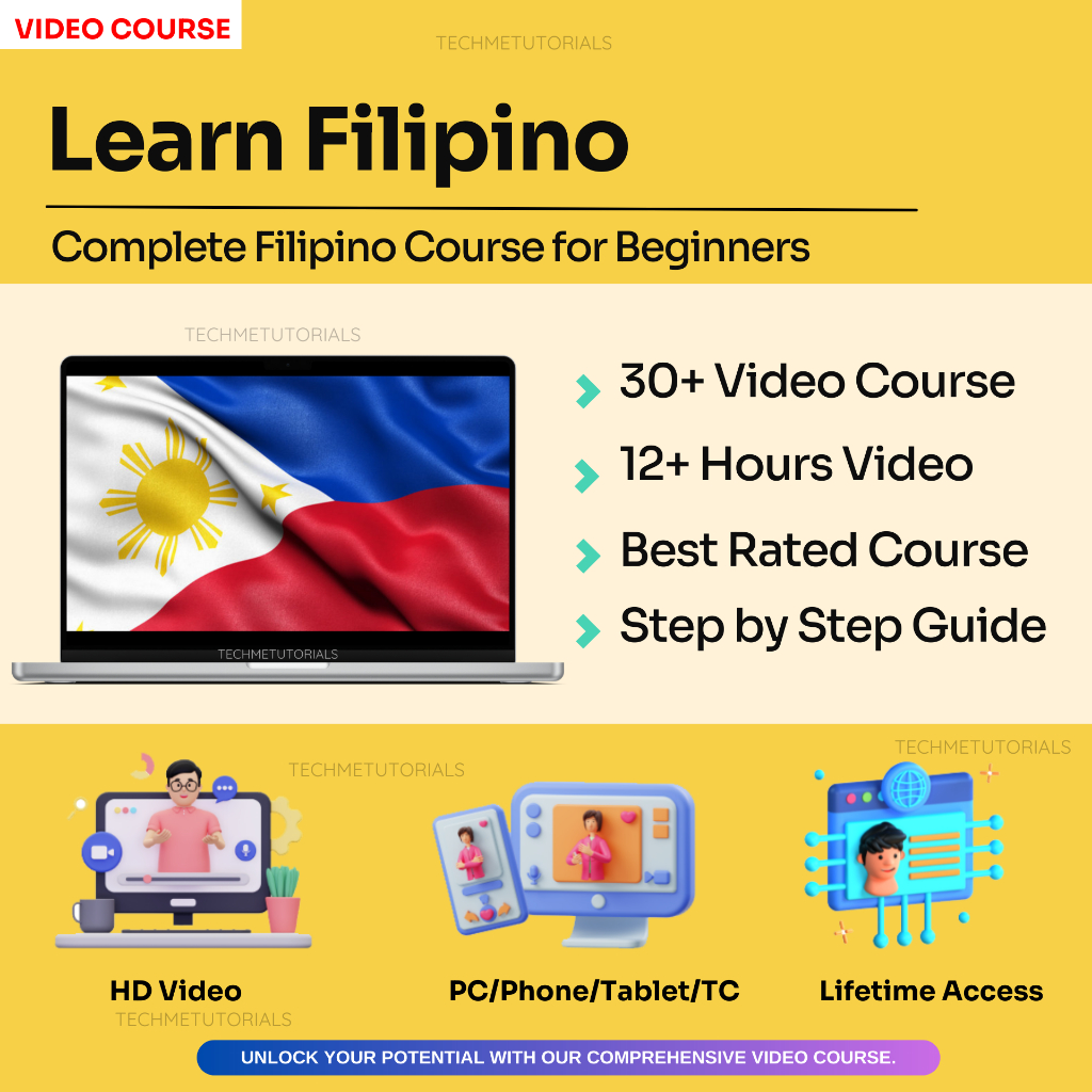 Learn Filipino [ 30+ Lessons Video] | Learn Language Learning Course ...