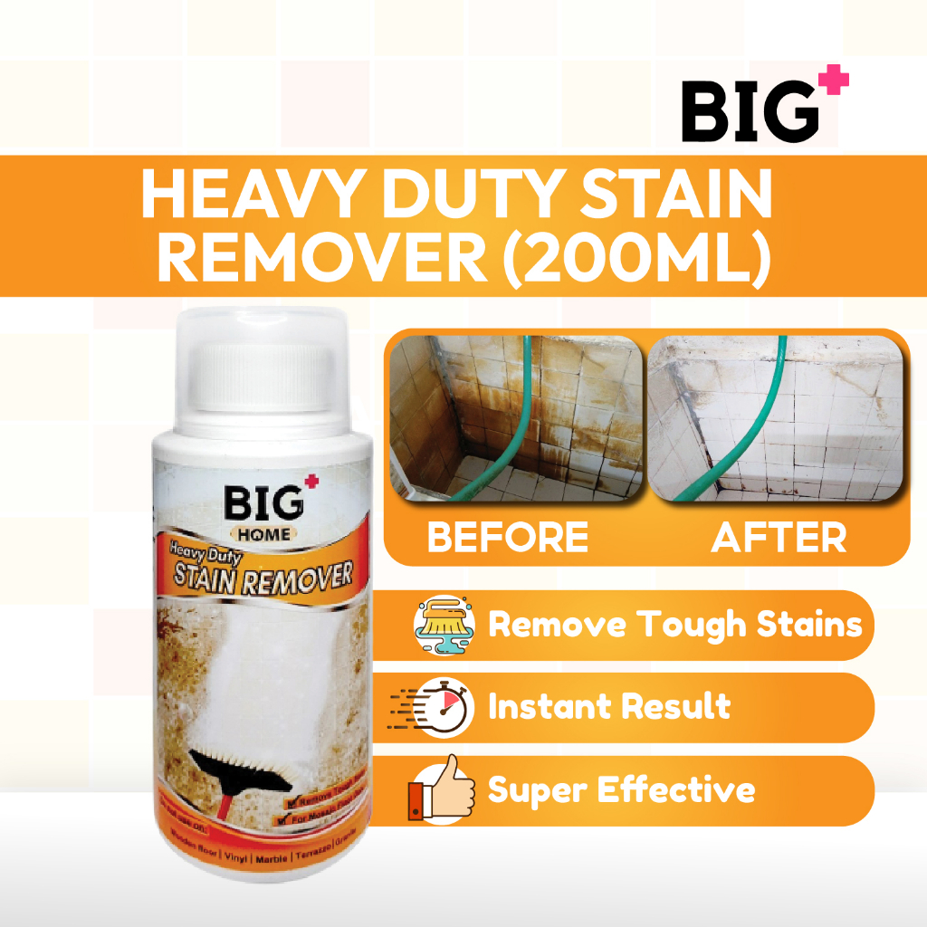 BIG+ Heavy Duty Stain Remover (200ml) A Toilet Bowl Bathroom Floor