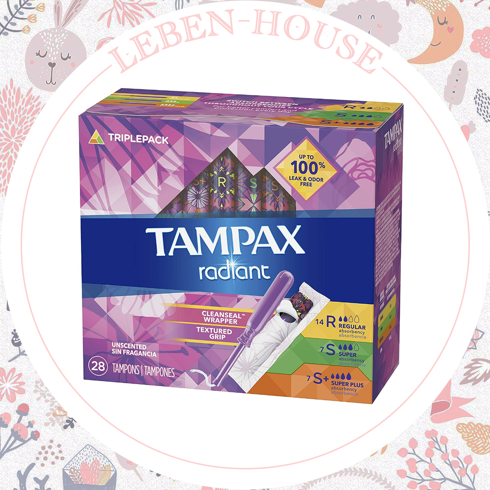 Tampax Pearl, Tampax Radiant, Cotton Core