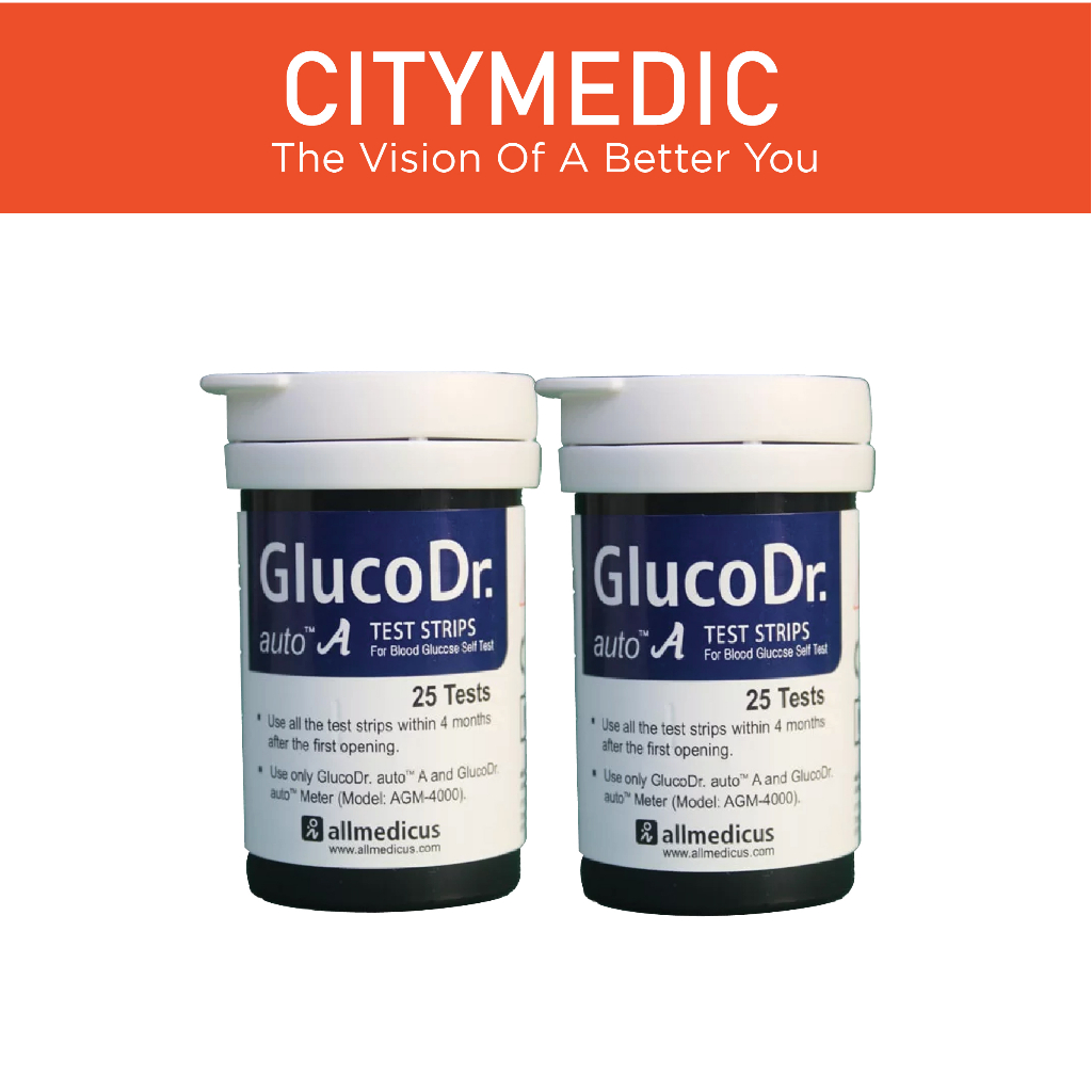 GlucoDr. Auto Test Strips (2x25's) AGM4000 Shopee Malaysia