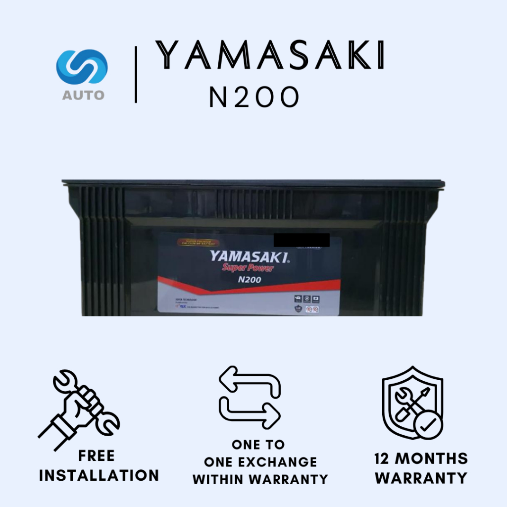 Yamasaki N200 Car Battery [Made in Malaysia] Shopee Malaysia