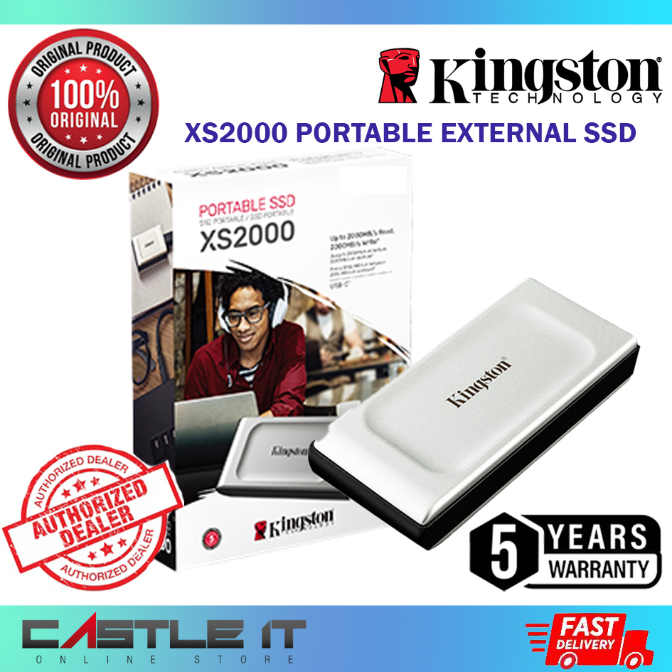 Kingston XS2000 Portable SSD External Solid State Drive 500GB 1TB 2TB 4TB (SXS2000/500G
