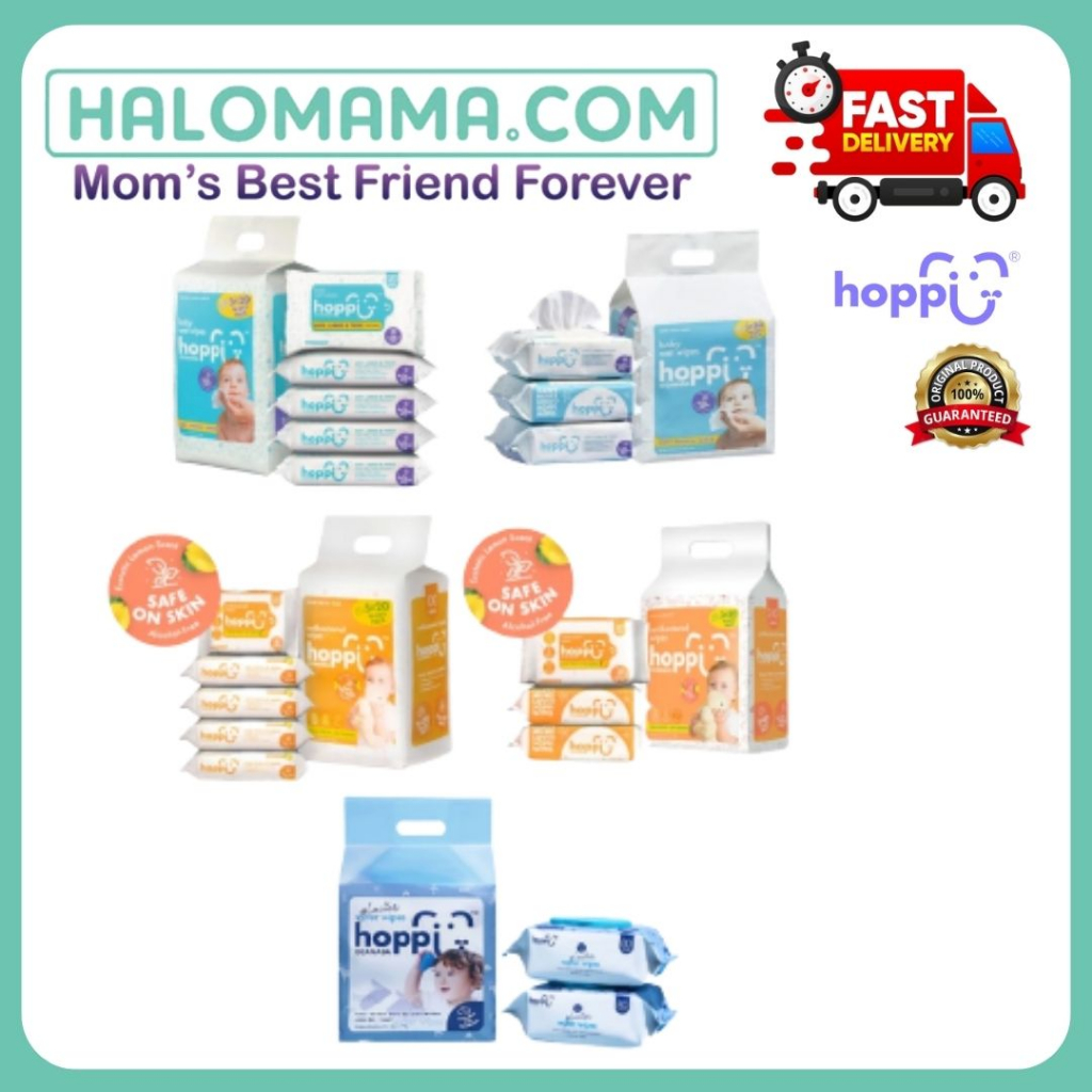Hoppi Baby Wet Wipes/Glacier Water Wipes [EXPIRED 2024] HALOMAMA