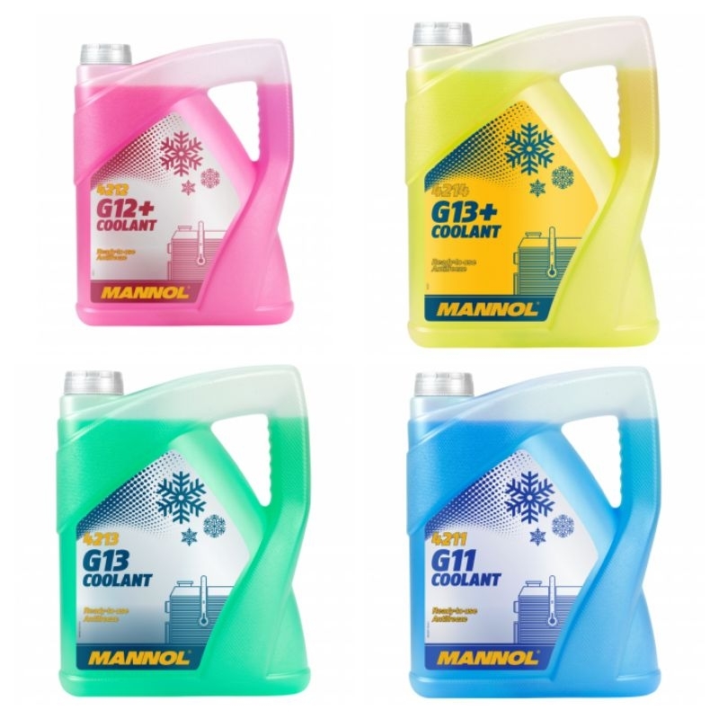 Mannol Coolant G11 , G12+ , G13 , G13+ Long Life (5 Liter) Shopee