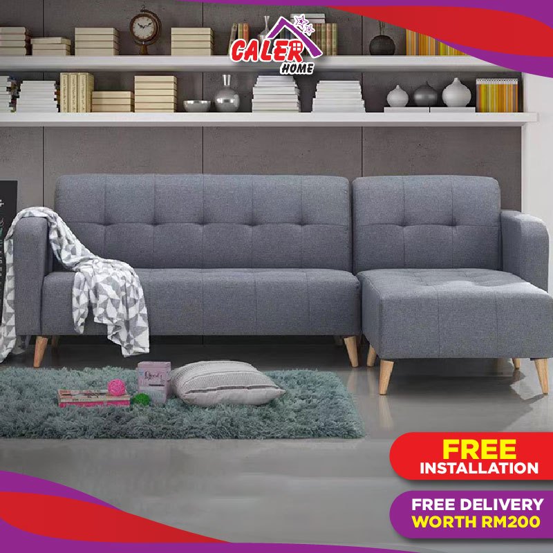 Caler Home Viano 2 Seater + L Side Sofa Set [Free Installation ...