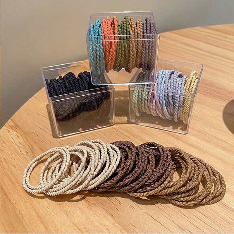 LMLTOP Lameila Henju Hair Band 1 Box 50 pcs (Strong Elasticity) Rubber ...
