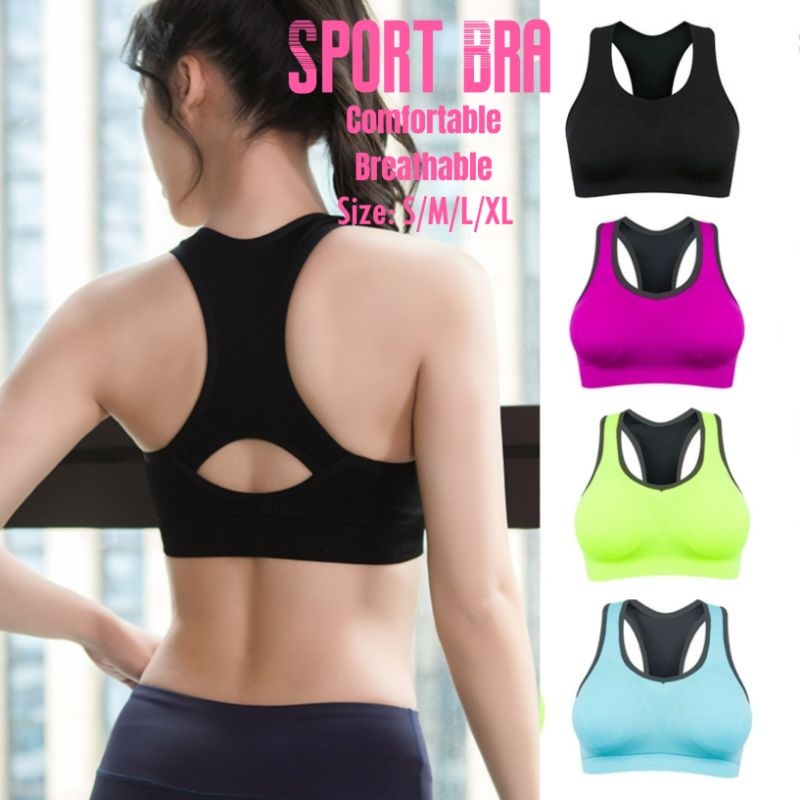 Breathable Racerback Gym Fitness Yoga Sports Bra