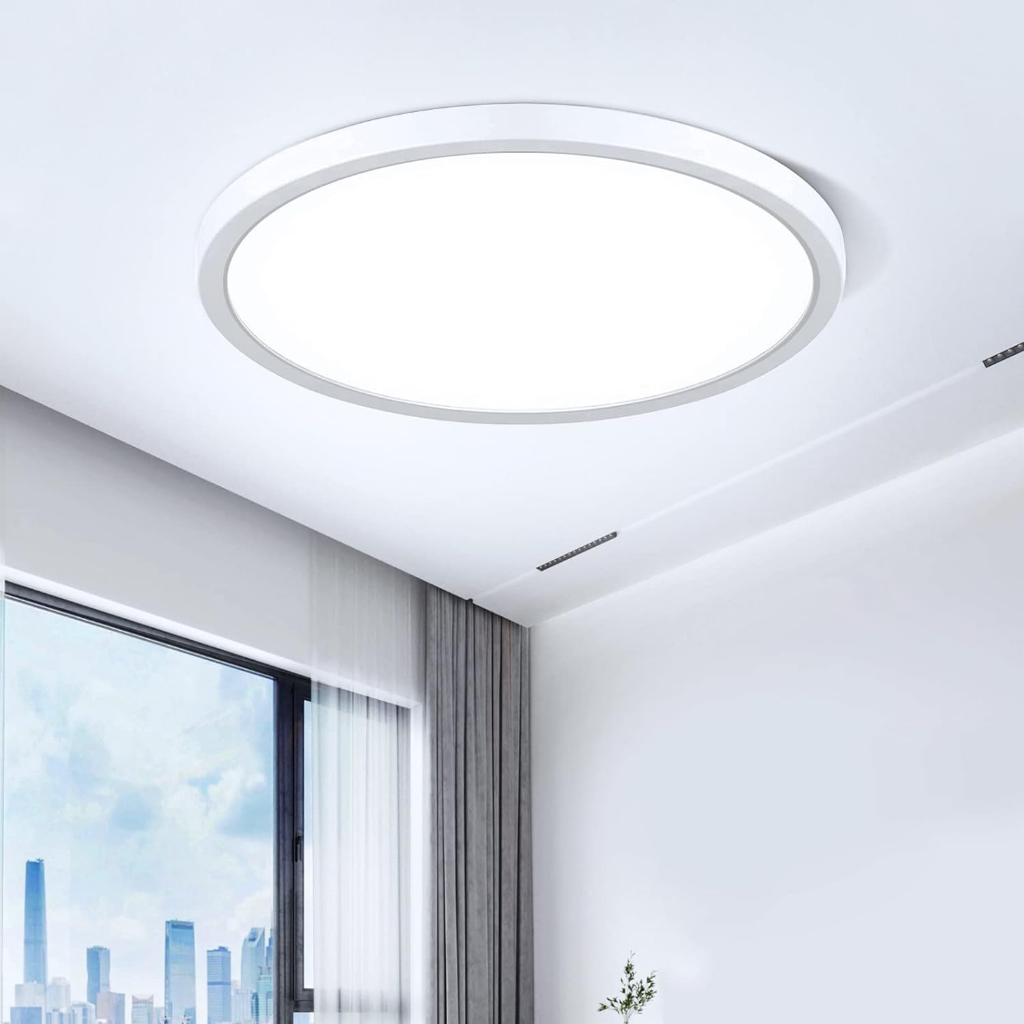 LED embedded ceiling light fixtures, planar modern circular lighting ...