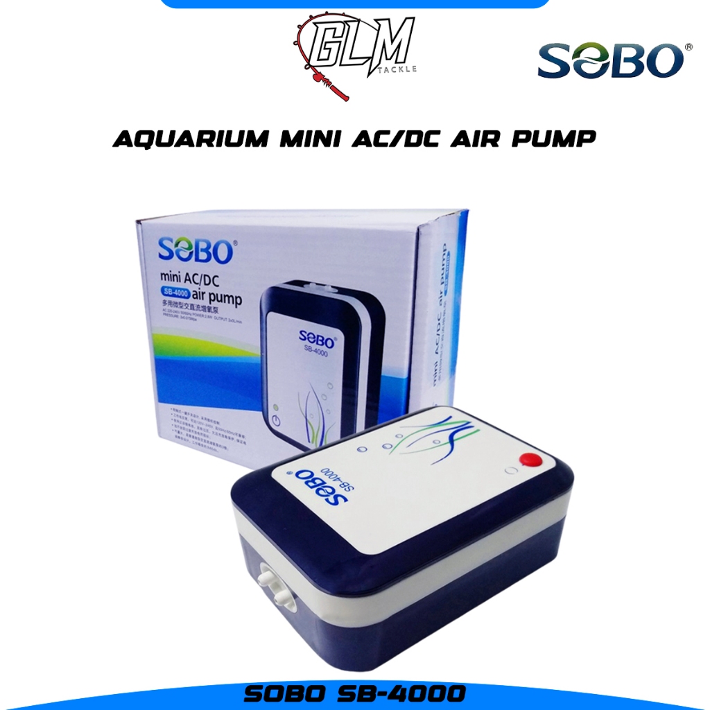 Sobo Mini AC/DC Air Pump SB4000 Rechargeable Battery USB SB4000 Portable ACDC AC DC Pam Angin