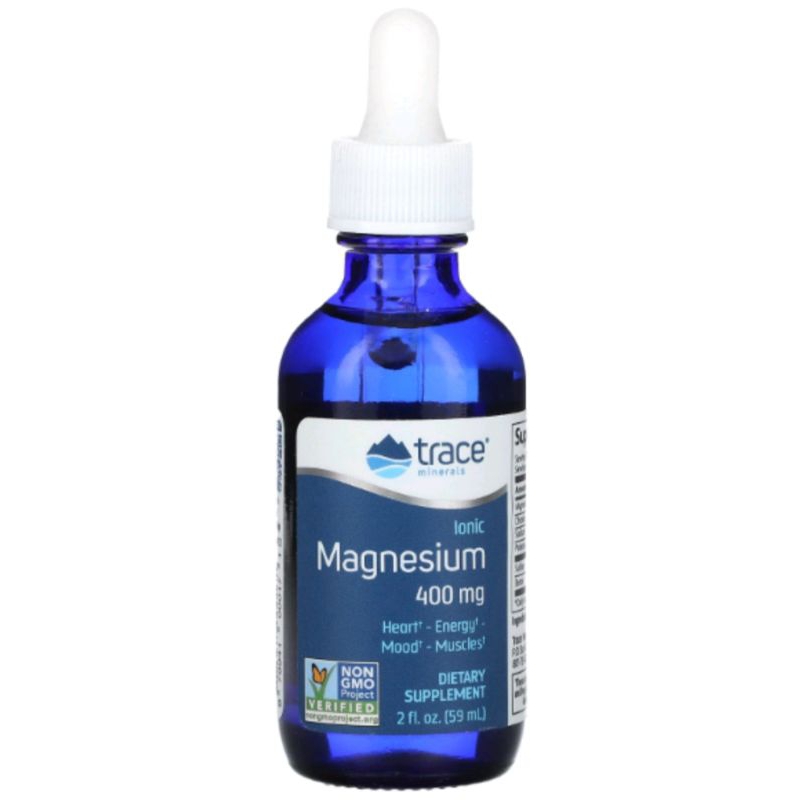 Trace Minerals, Ionic Magnesium, 400 mg, 2 fl oz (59 ml)/4 fl oz ( 118