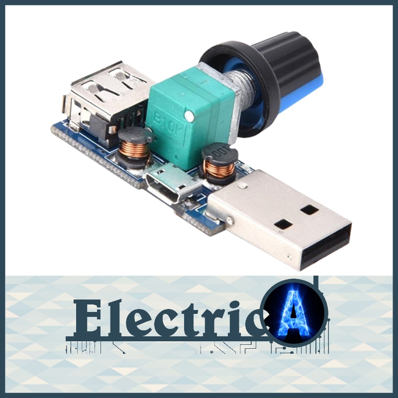 USB Fan Speed Controller Module Reducing Noise Multistall Adjustment