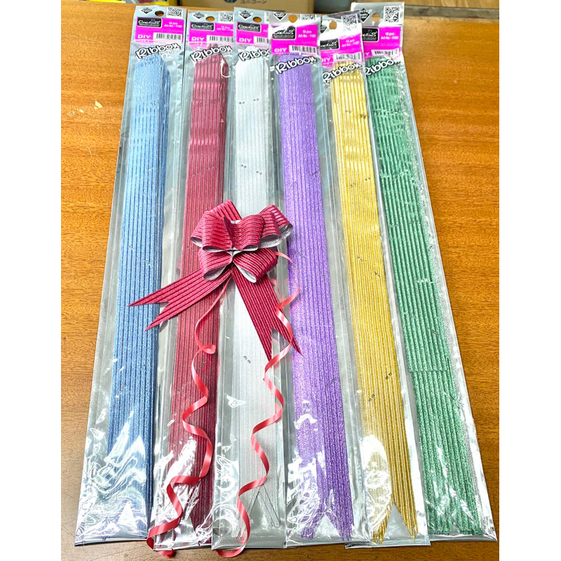 DIY GLITTER RIBBON HAMPER RIBBON DECO RIBBON (10pcs/pack) | Shopee Malaysia
