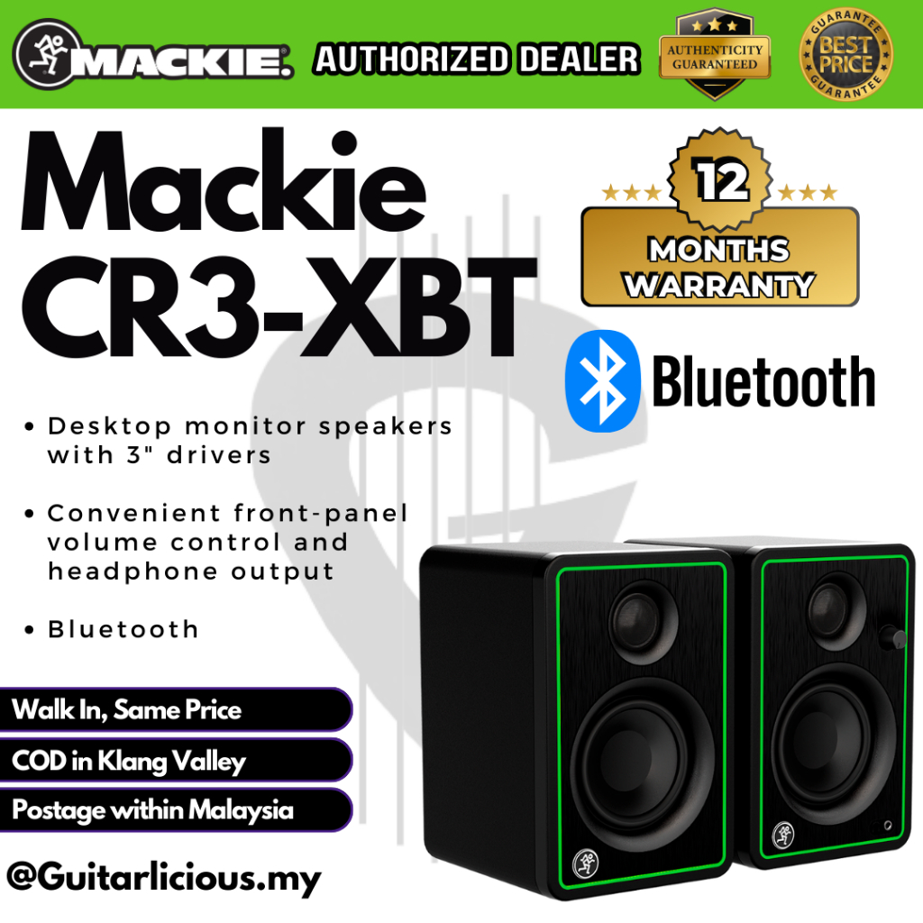 Mackie CR3XBT (Pair) 3inch Creative Reference Multimedia Monitors