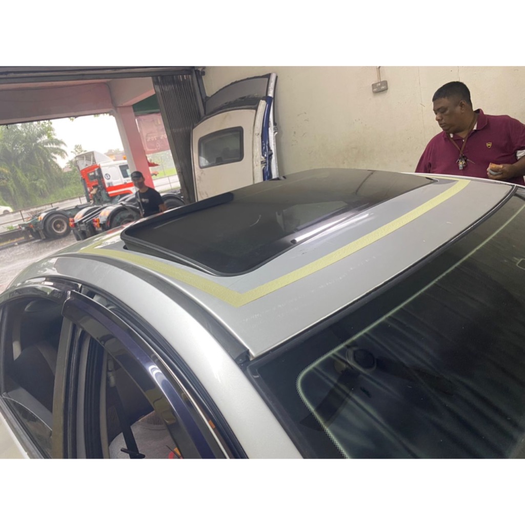 Sunroof Installation BMW E90 Sunroof 2 steps siap pasang dengan