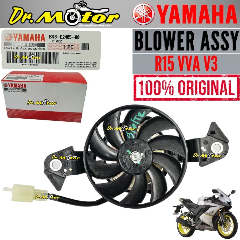 R15 VVA V3 YZF155 YZR 155 Blower Assy Radiator Fan Coolant Tank Kipas Tangki Air Ori BK6E2405