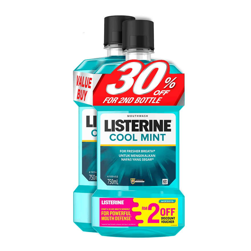 LISTERINE Cool Mint 750ml x 2 Twin Pack | Shopee Malaysia