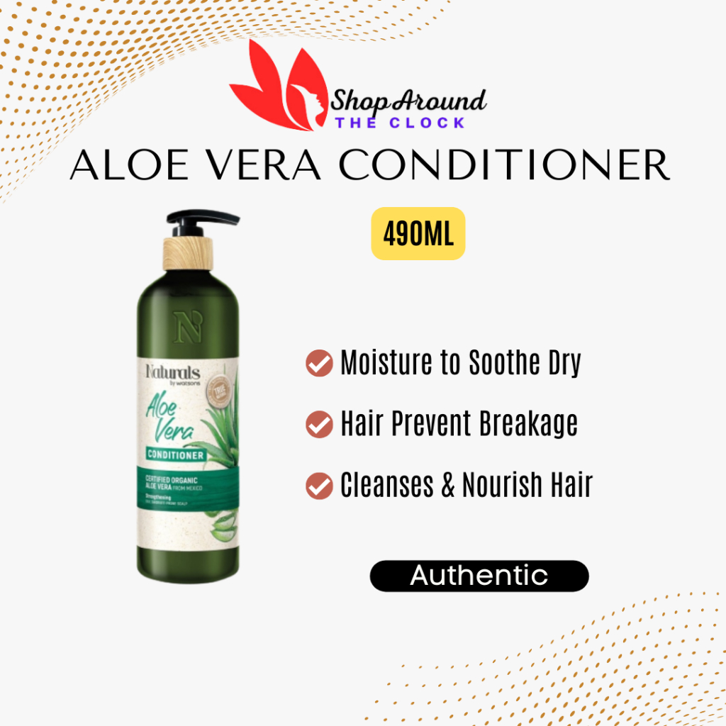 Watsons Naturals Aloe Vera Conditioner/Shampoo Conditioner (490ml ...