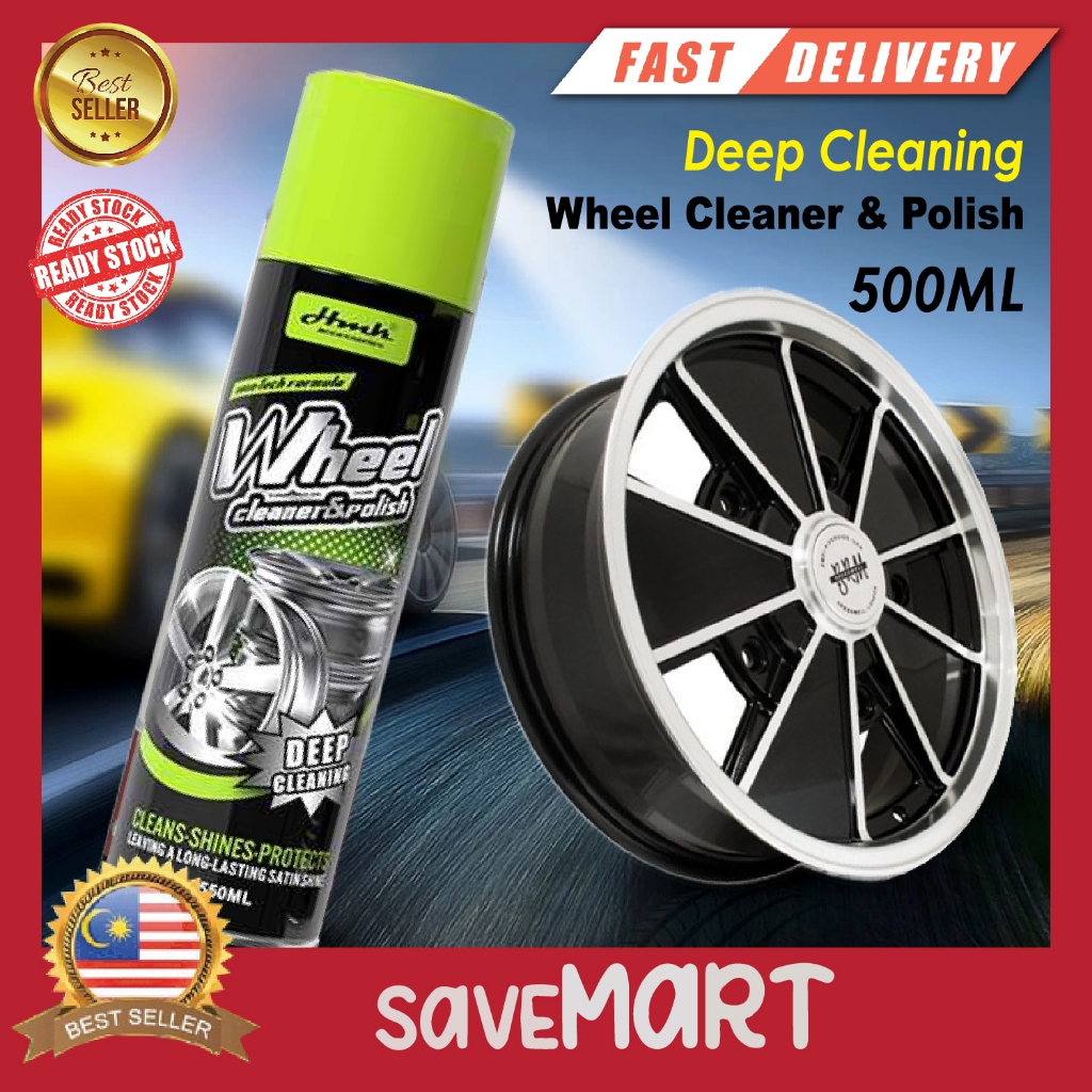 500ml Automotive Wheel Cleaner & Polish Car Rim Foam Cleaning