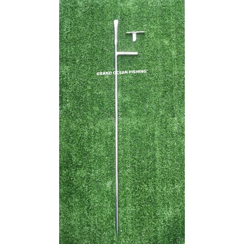 [ READY STOCK ! ! ! ] STAINLESS STEEL FISHING ROD STAND BESI PANCANG