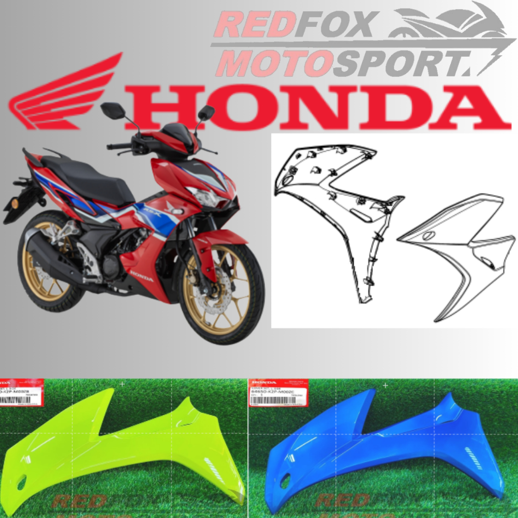 100% ORIGINAL !!! HONDA RSX FRONT SIDE COVER / LEG SHIELD COVER / KEPAK ...