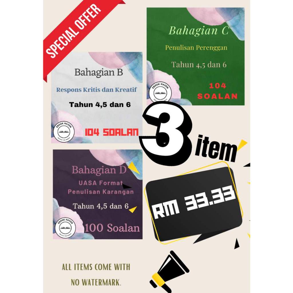 [Bahasa Melayu] Bahagian B, Bahagian C Dan Bahagian D Format UASA Tahun ...