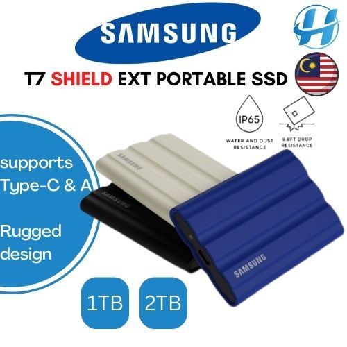 Samsung T7 Shield Portable External (Solid State Drive) SSD USB3.2