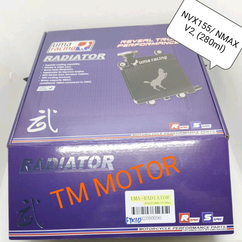 UMA Racing Radiator 280ML, (NVX155/ NMAX V2) | Shopee Malaysia