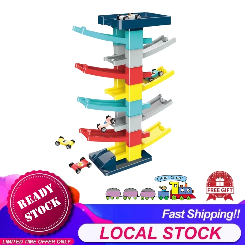 [Choo Choo Toy] Baby Gliding Rail Race Track Car Ramp Racer Railway ...