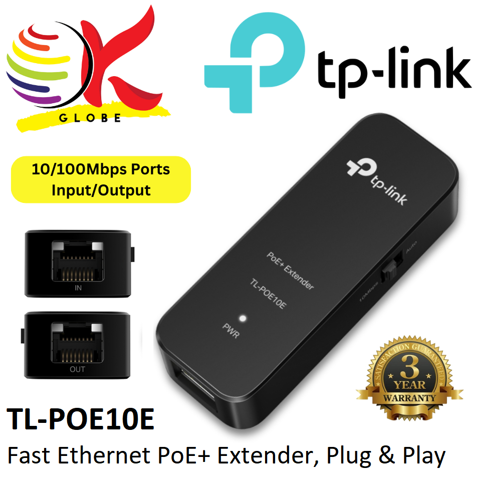 POE TP-LINK TL-POE10E FAST ETHERNET POE+ EXTENDER