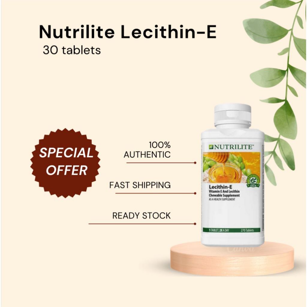 AMWAY NUTRILITE Lecithin E (270 tablets) Shopee Malaysia