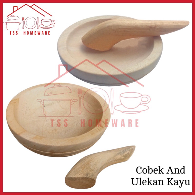 🇲🇾Cobek And Ulekan / Cobek Kayu Original Tasikmalaya / Ulekan / Cobekan ...