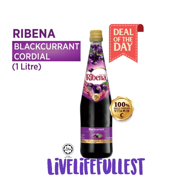 Ribena Concentrate Regular 1l Shopee Malaysia