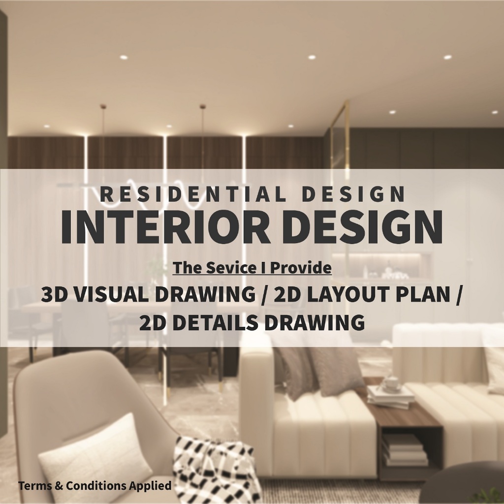 InsDesing Residential Interior Design Services (3D Visual | 2D Layout ...