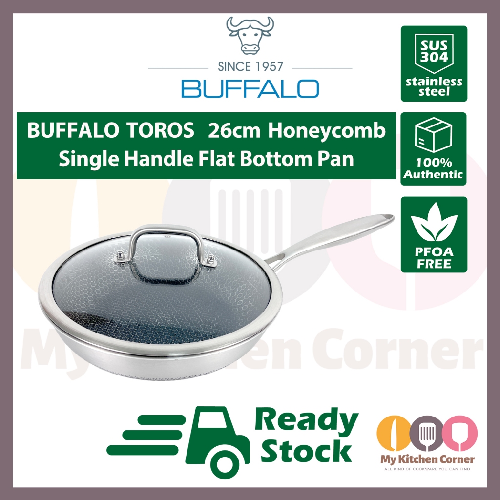 BUFFALO 牛头牌 TOROS 26cm Nonstick Pan SUS304 Single Handle