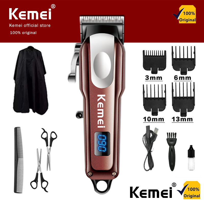 KEMEI Professional Hair Trimmer Hair Clipper Cordless Cut Machine