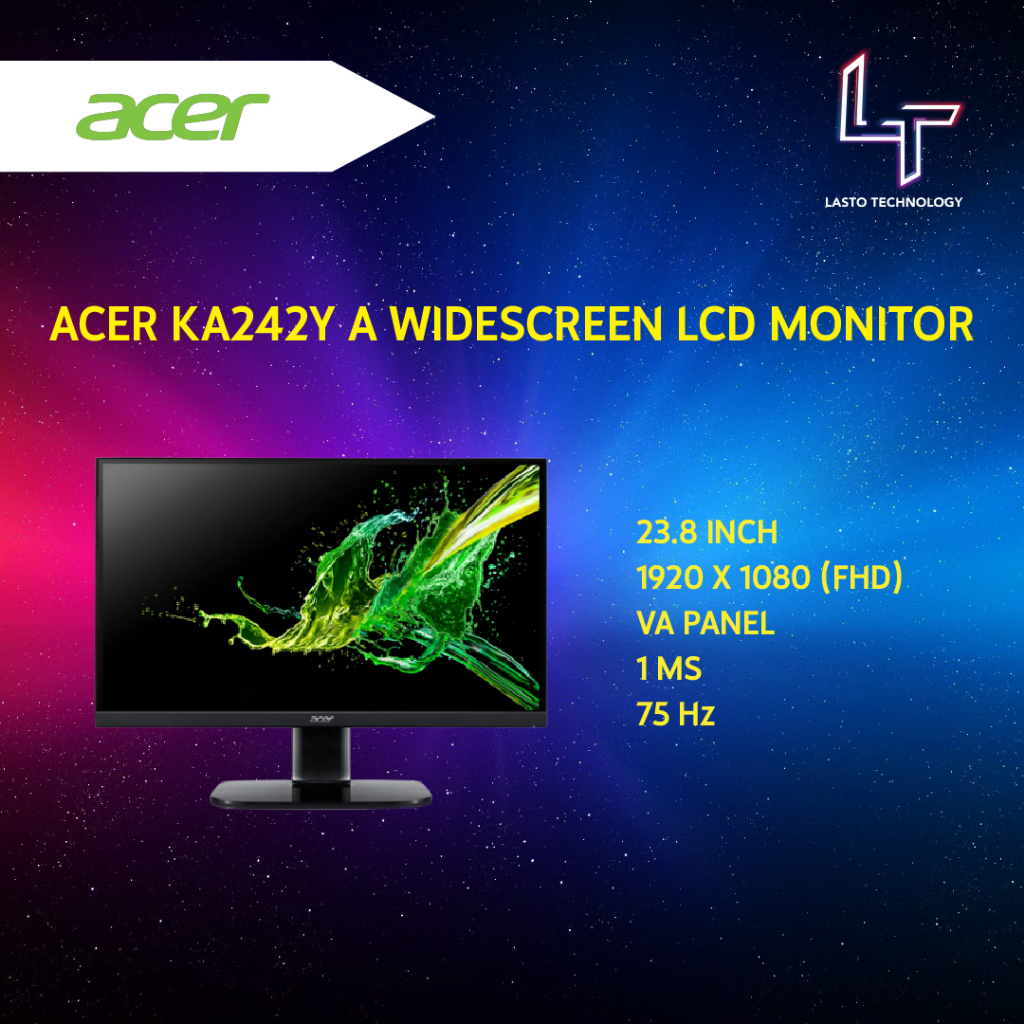Acer KA242Y A Widescreen LCD Monitor Shopee Malaysia