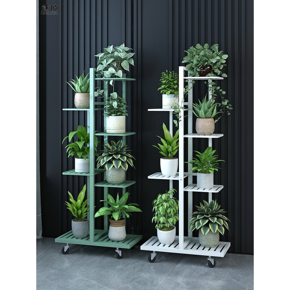 Living Room Balcony Rack Household Multi-Layer Jardiniere Wrought Iron ...