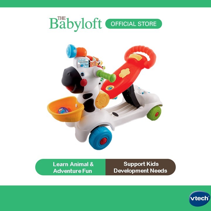 VTech 3-in-1 Learning Zebra Scooter Baby Toys 1-3 years Learning Toys ...