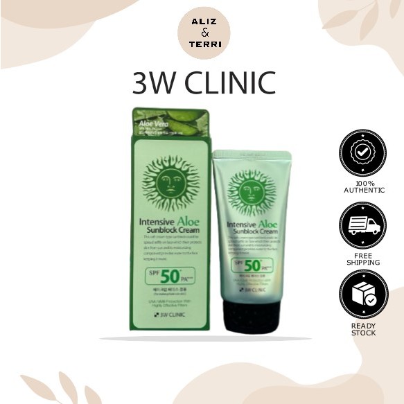 3W INTENSIVE ALOE SUNBLOCK CREAM 50+++ 70ML | Shopee Malaysia