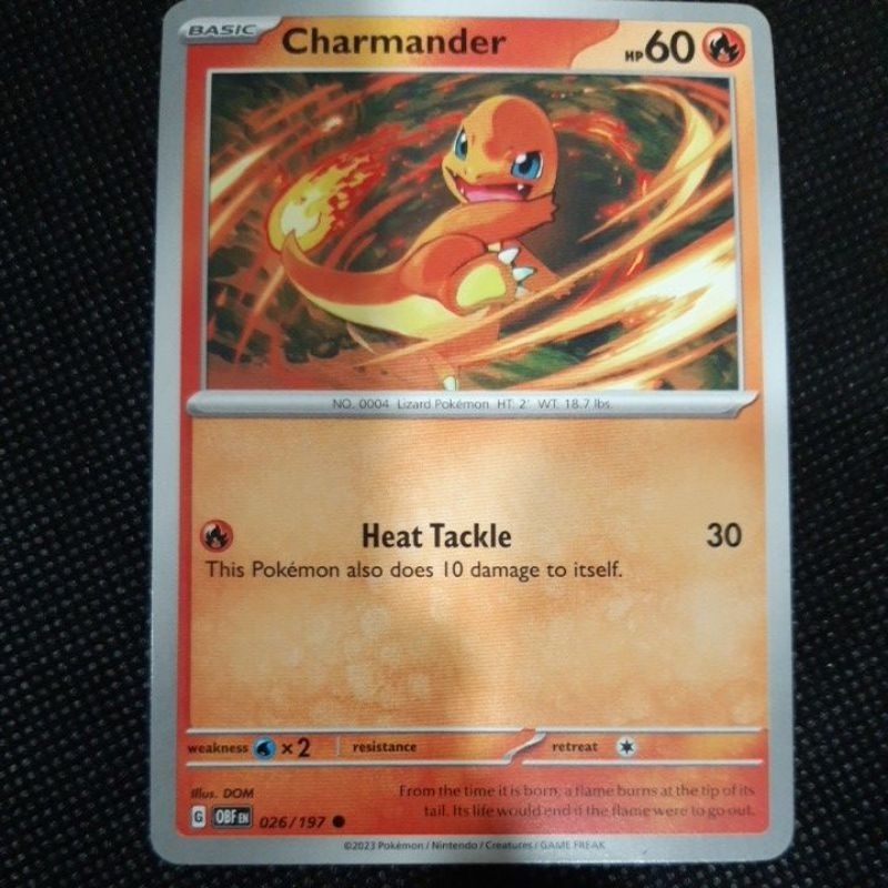 Pokemon Card TCG: Obsidian Flames: Charmander 026/197 or Charmeleon 027/197  normal or Reverse Holo | Shopee Malaysia