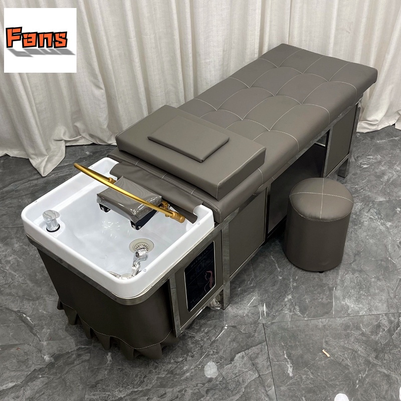 Barber Salon Hair Wash Bed STAINLESS STEEL Thai Style Nano Head ...