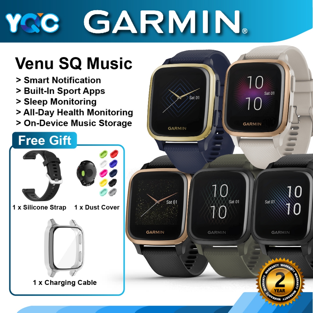 Garmin Venu SQ Music Running Cycling Swimming Golfing Skiing