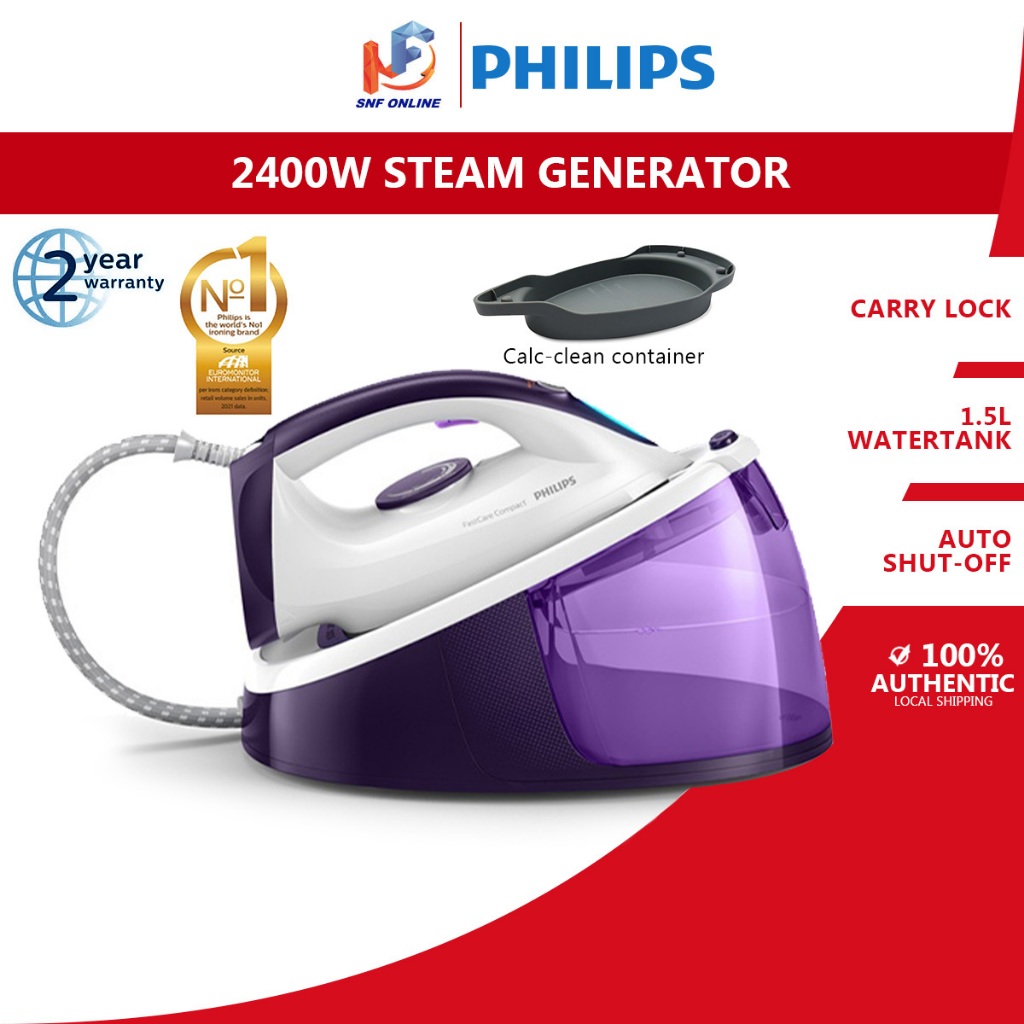 Philips GC7846 2400W PerfectCare Compact Steam Generator Iron – ESH  Electrical