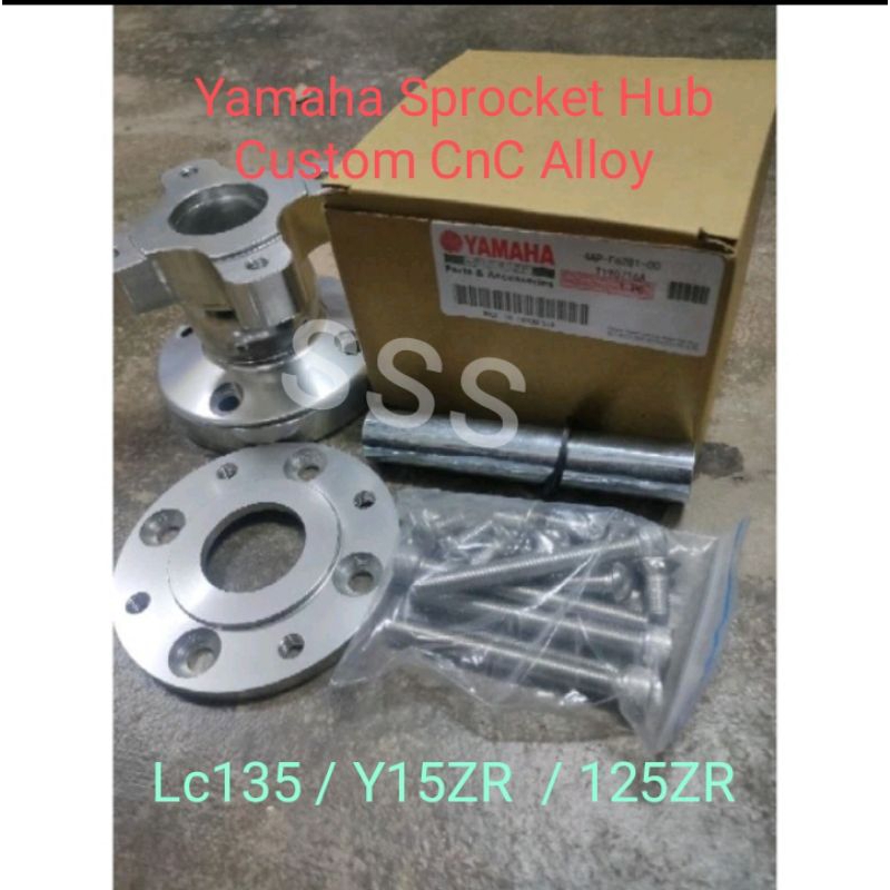 YAMAHA🔥 SILVER CHROME ADAPTER RIM CUSTOM Hub KING DRAG DEPAN PNP