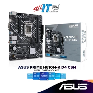 Asus PRIME H610M-K D4-CSM Micro ATX (mATX) Intel Motherboard | Intel LGA1700 Socket